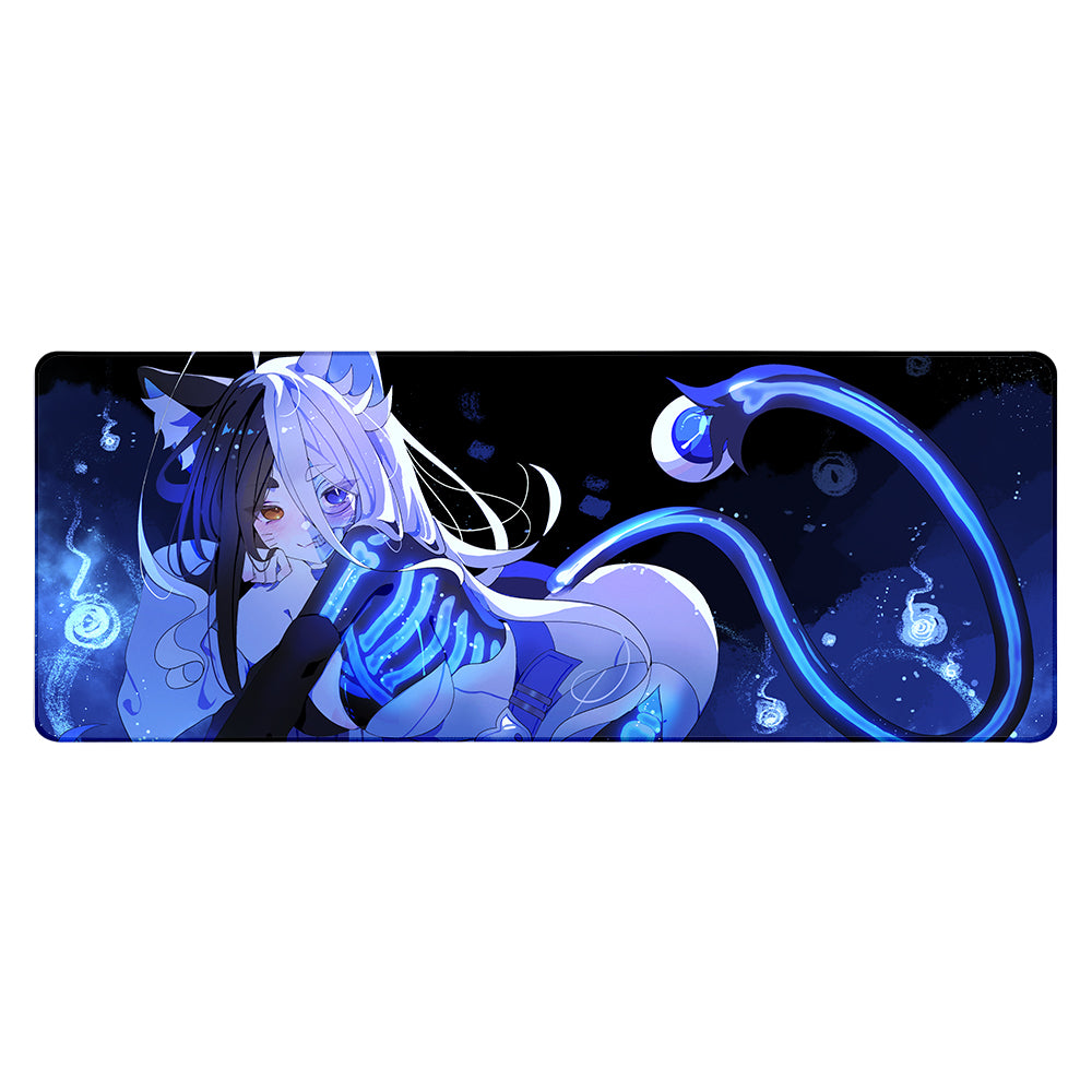 Kari Ghostly Cat  XL mousepad