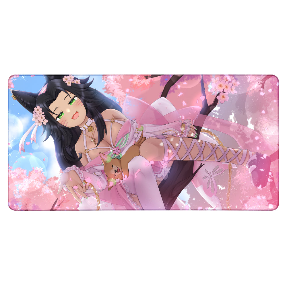 Katsune "Beneath The Blossoms" XXL Mousepad