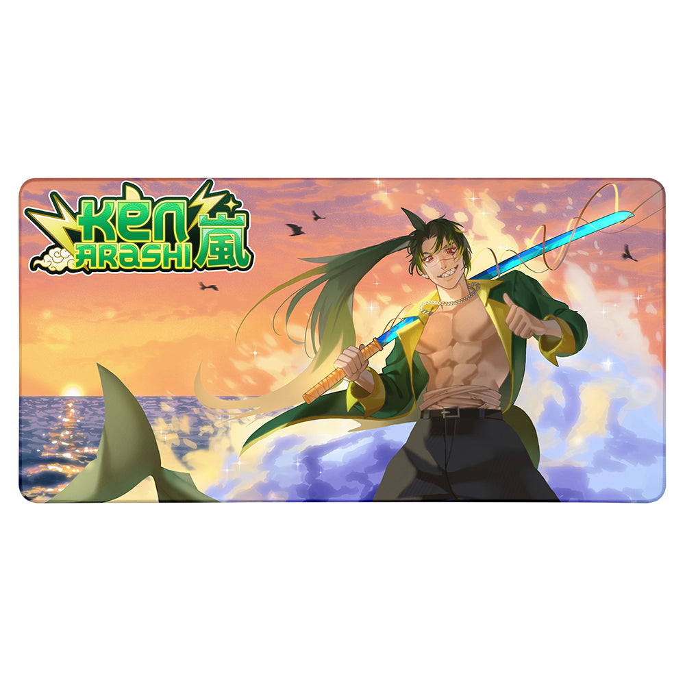 Ken Arashi "Beachside & Logo" XXL Mousepad