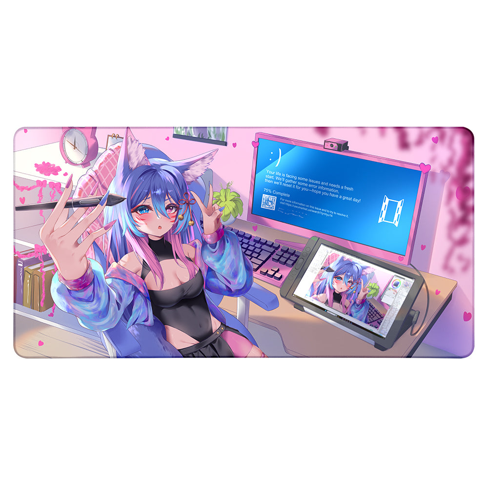 Kii_tsune "Fox Gaming Den" XXL Mousepad