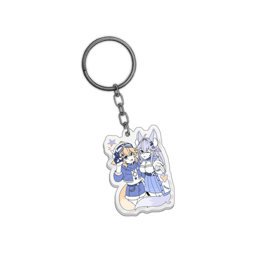 KitsuneThunder "Haru & Hina" Keychain