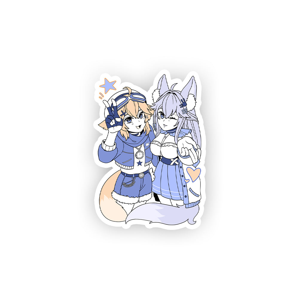 KitsuneThunder "Haru & Hina" Sticker