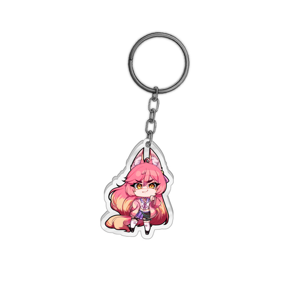 Kitsunero Chibi Smug Keychain