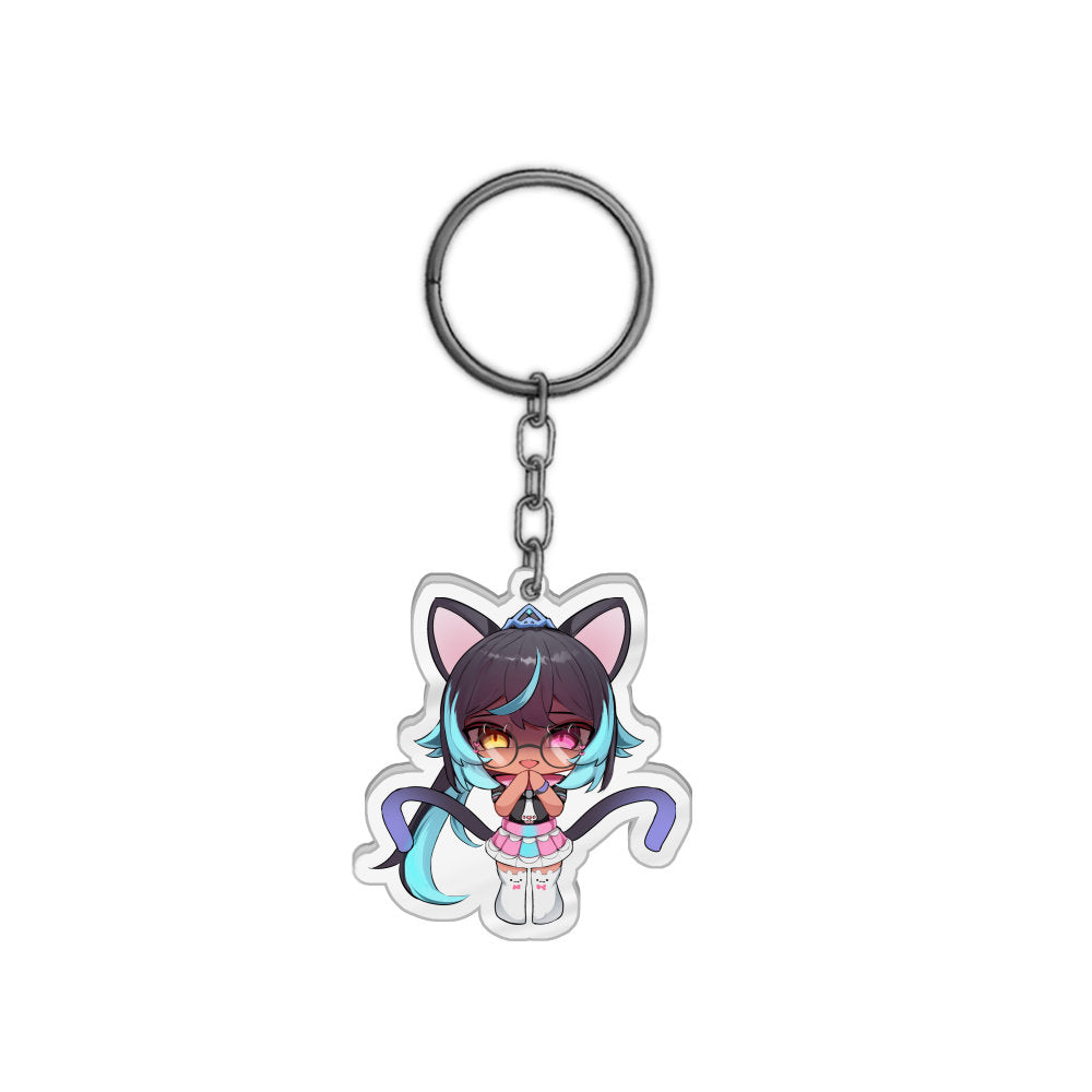 Kittyflute Scheming Keychain