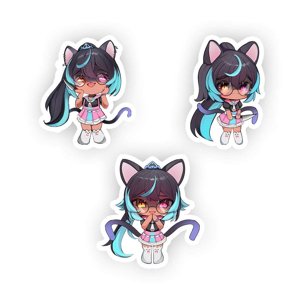 Kittyflute Horror Sticker Pack