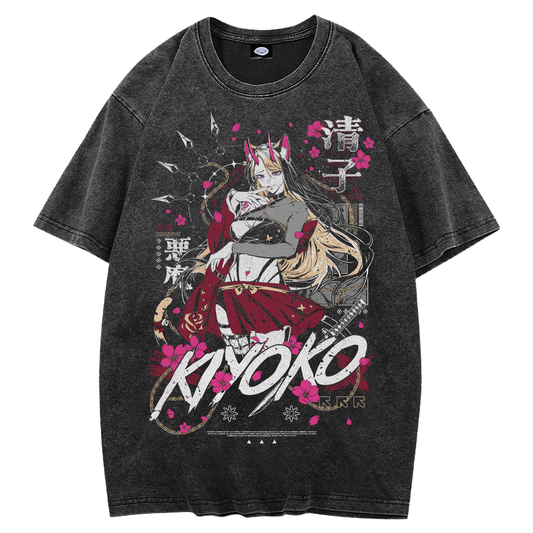 KiyokoCoco Acid wash T-shirt