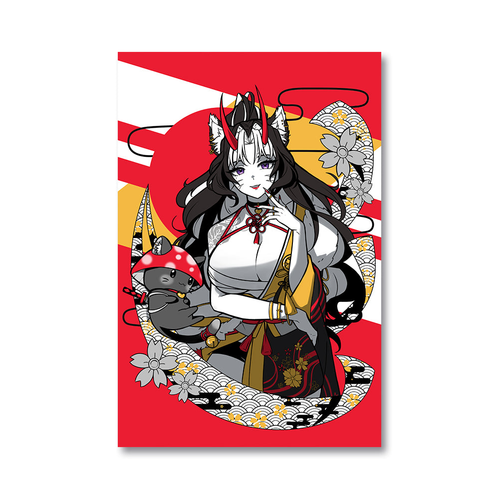 KiyokoCoco Demon Cat Poster