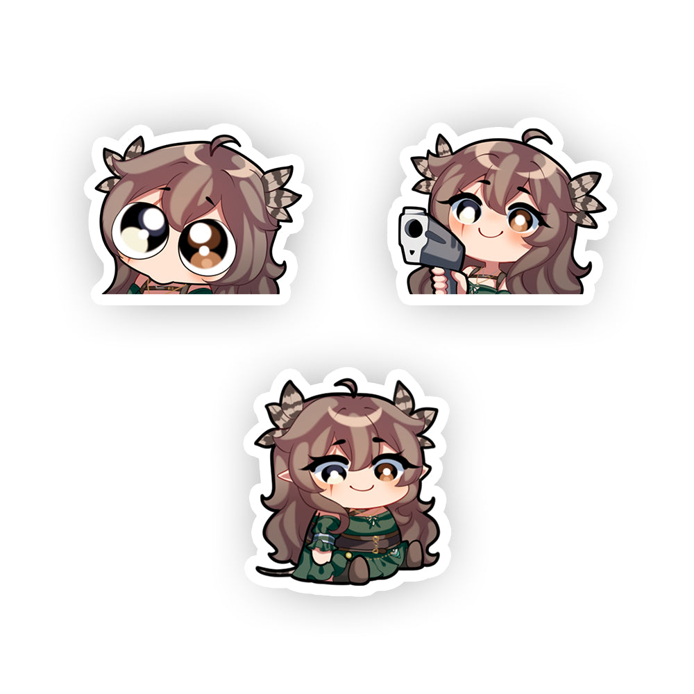 Kumi Emotes V2 Sticker Pack