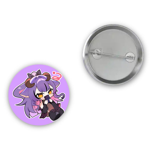 Kuromiya Lucien Chibi Flustered Button Pin
