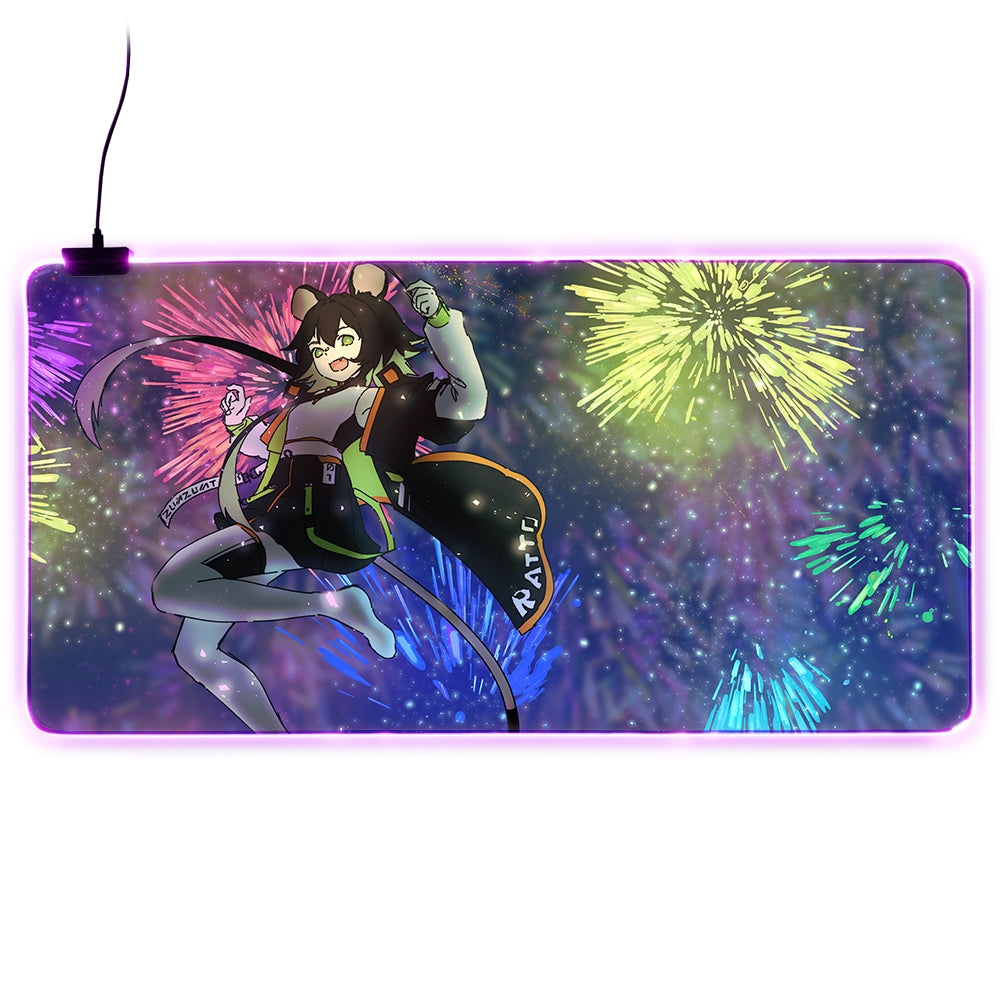 Zuma Fireworks LED XXL Mousepad