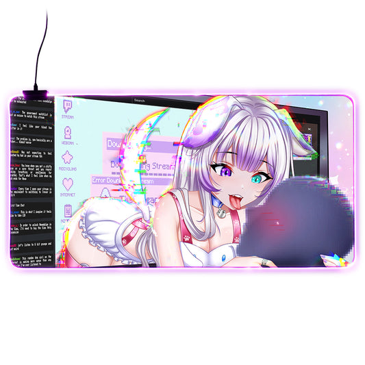 Meowdalyn Friendly Greet LED XXL Mousepad