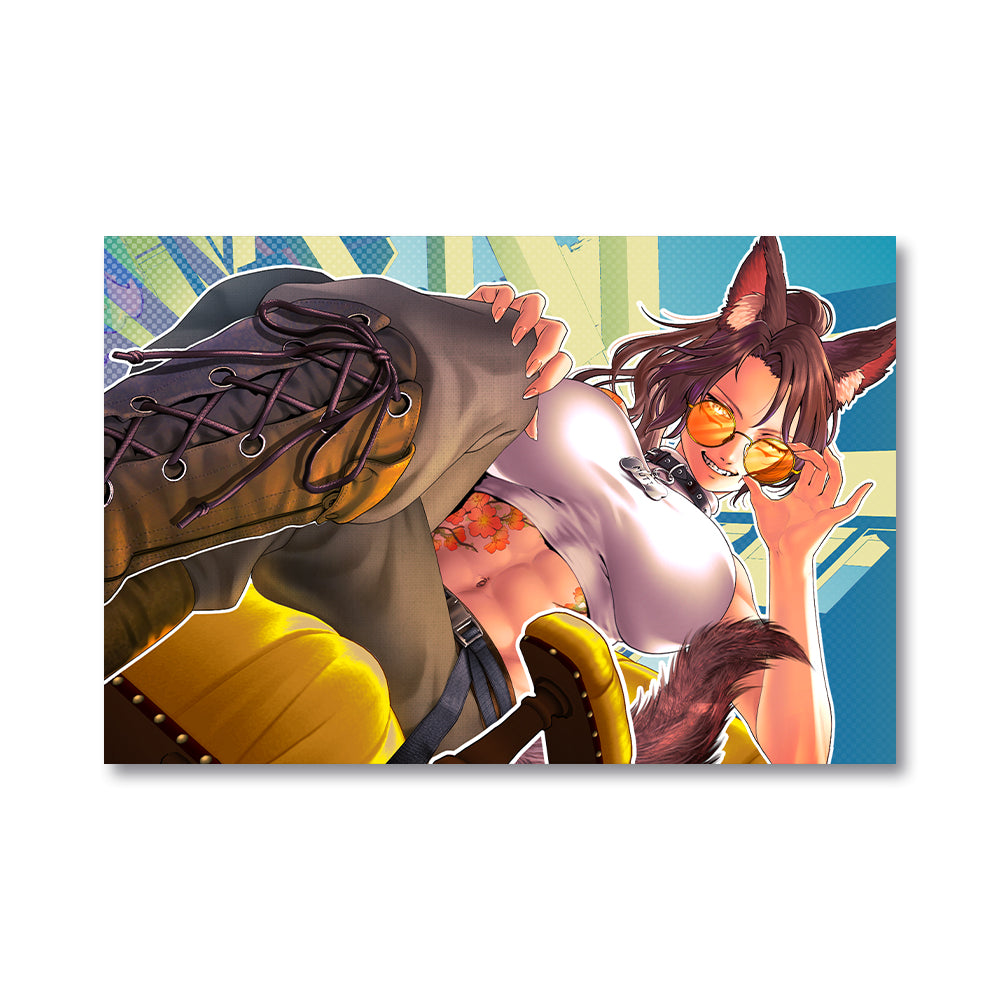 Lady Qathrin "Footstool" Poster