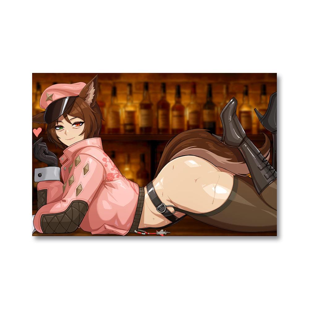 Lady Qathrin "Drinks' Rack" Poster