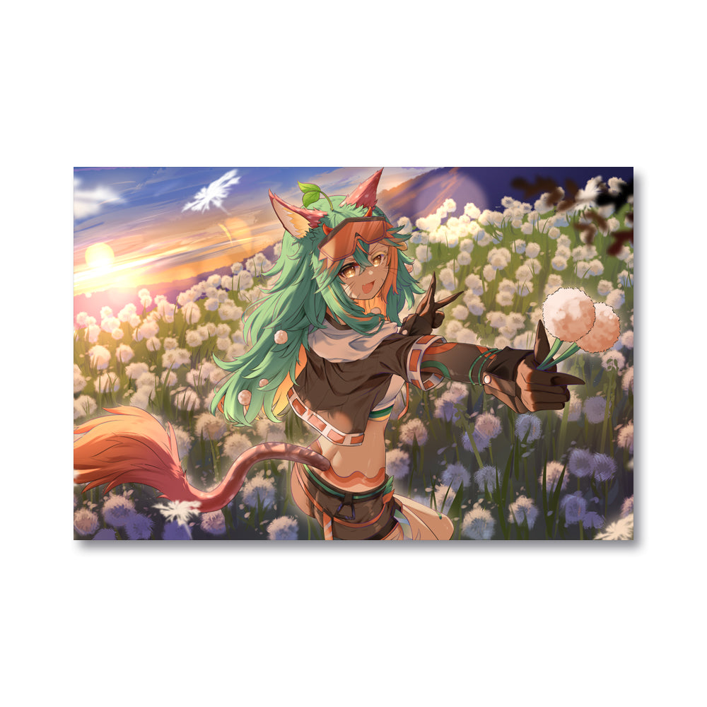Lalou_Pissenlit "Dawn Among Dandelions" Poster