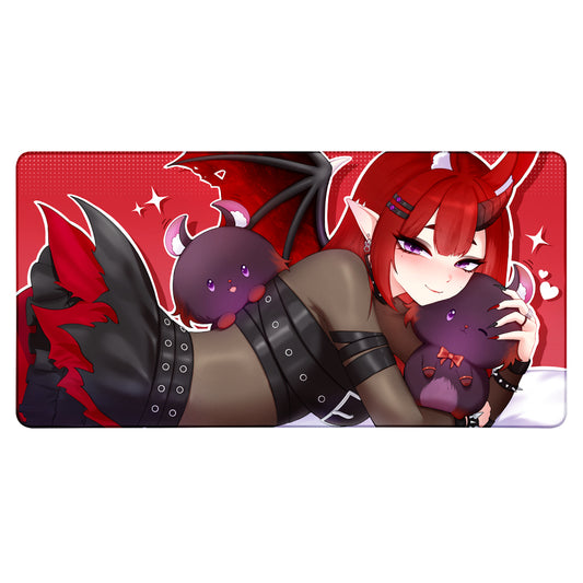 lanna_ "Bunny Demon Hug" XXL Mousepad