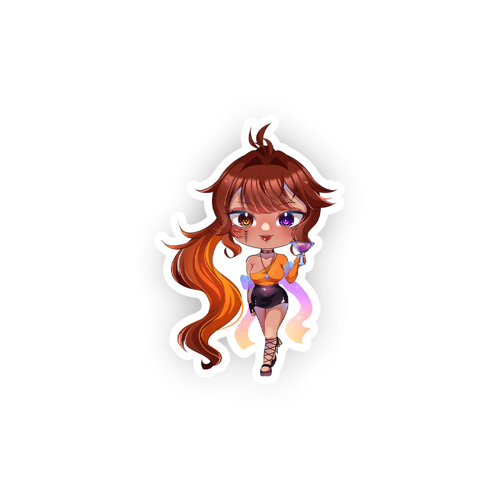 LauraTheExplaura_ Chibi Drinks Sticker