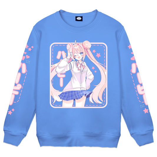 Bun_Mii Schoolgirl Light Blue Crewneck