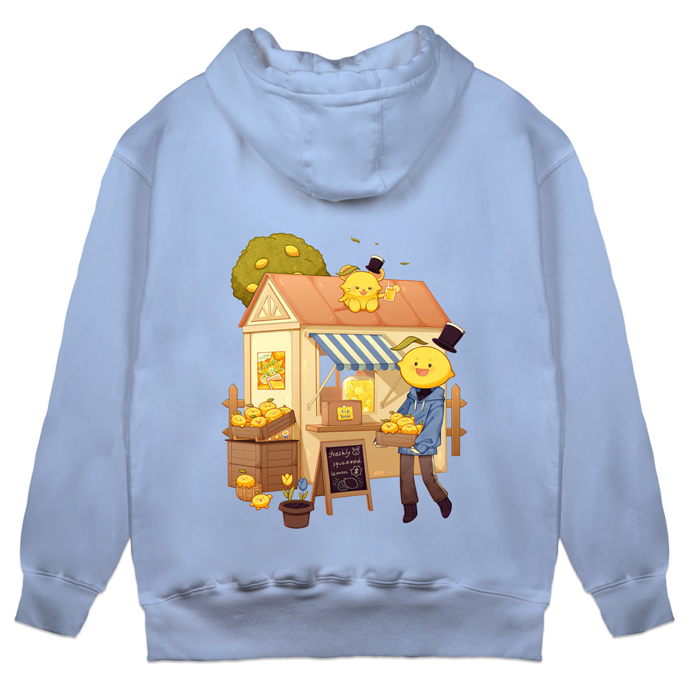 bigpapalemon Lemonade Stand Light Blue Hoodie