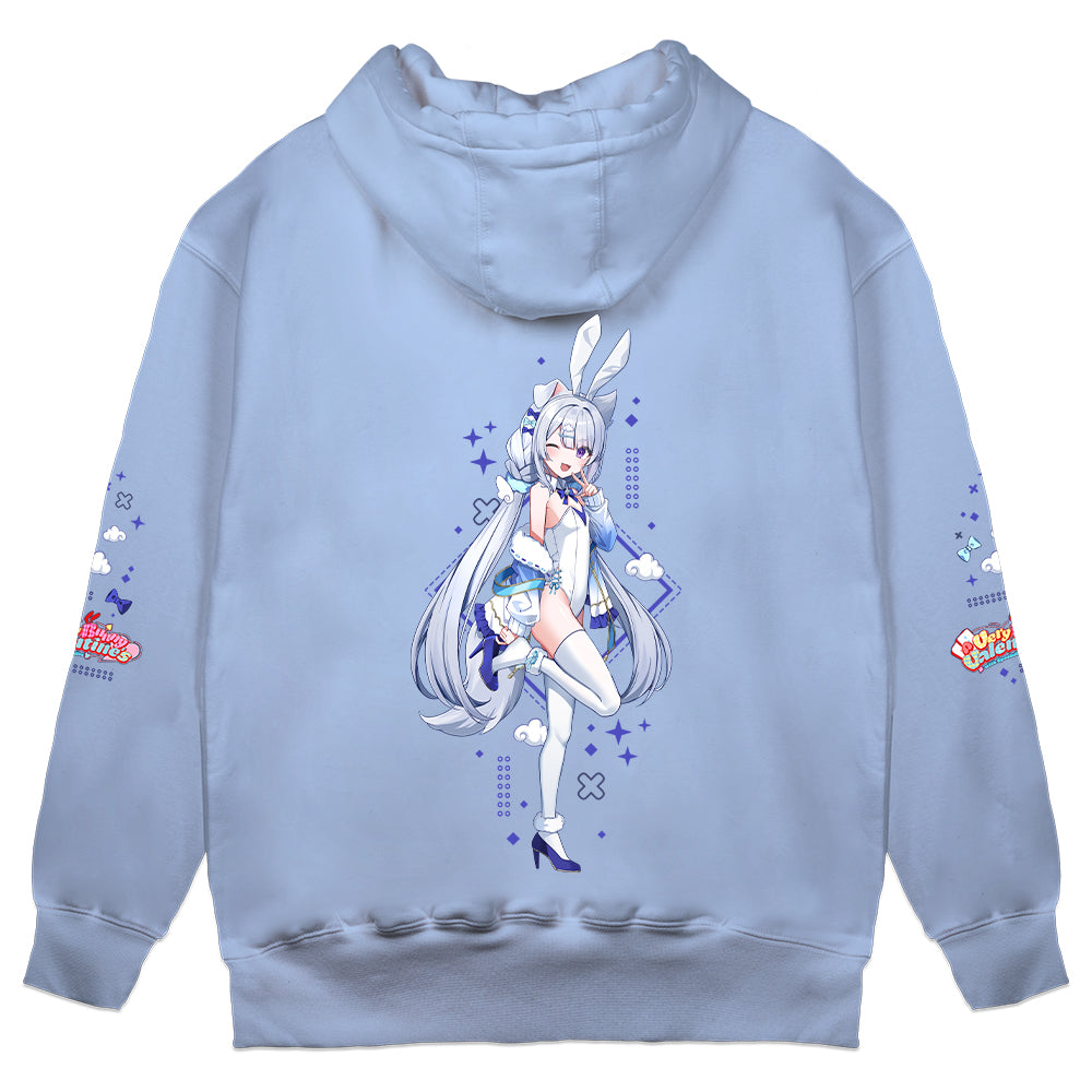 Utahime Mochizuki "Very Bunny Valentine's" Hoodie - Light Blue