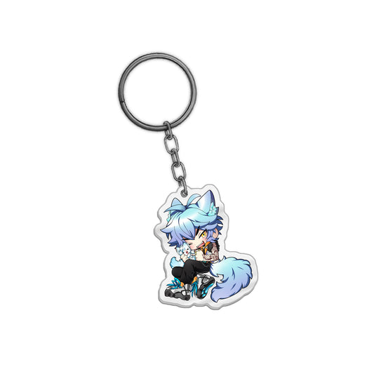 Lucis Custos "Little Blue  & Lucis" Keychain