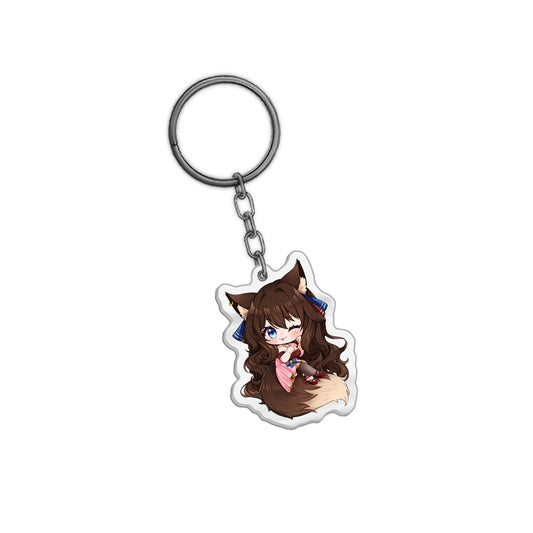 MaknCh3esy "Fox Wink" Keychain