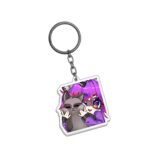ManukiVT "Chibi Racoon" Keychain