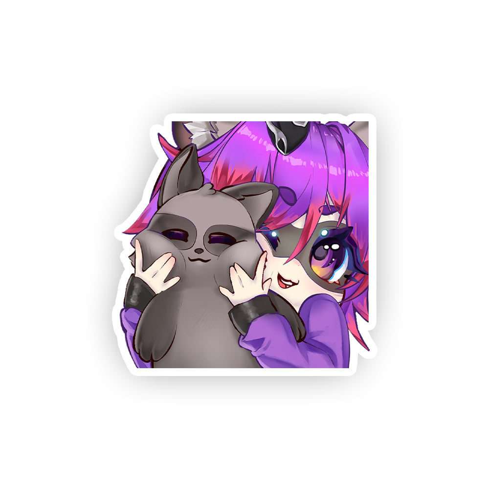 ManukiVT "Chibi Racoon" Sticker