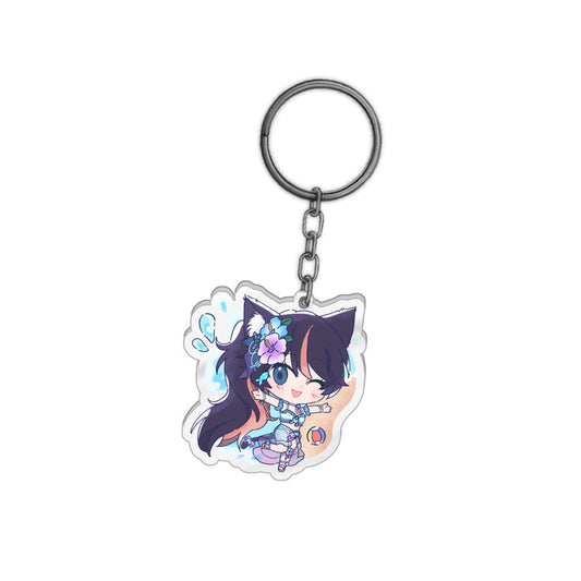 MariaLatte Chibi Beach Day Keychain