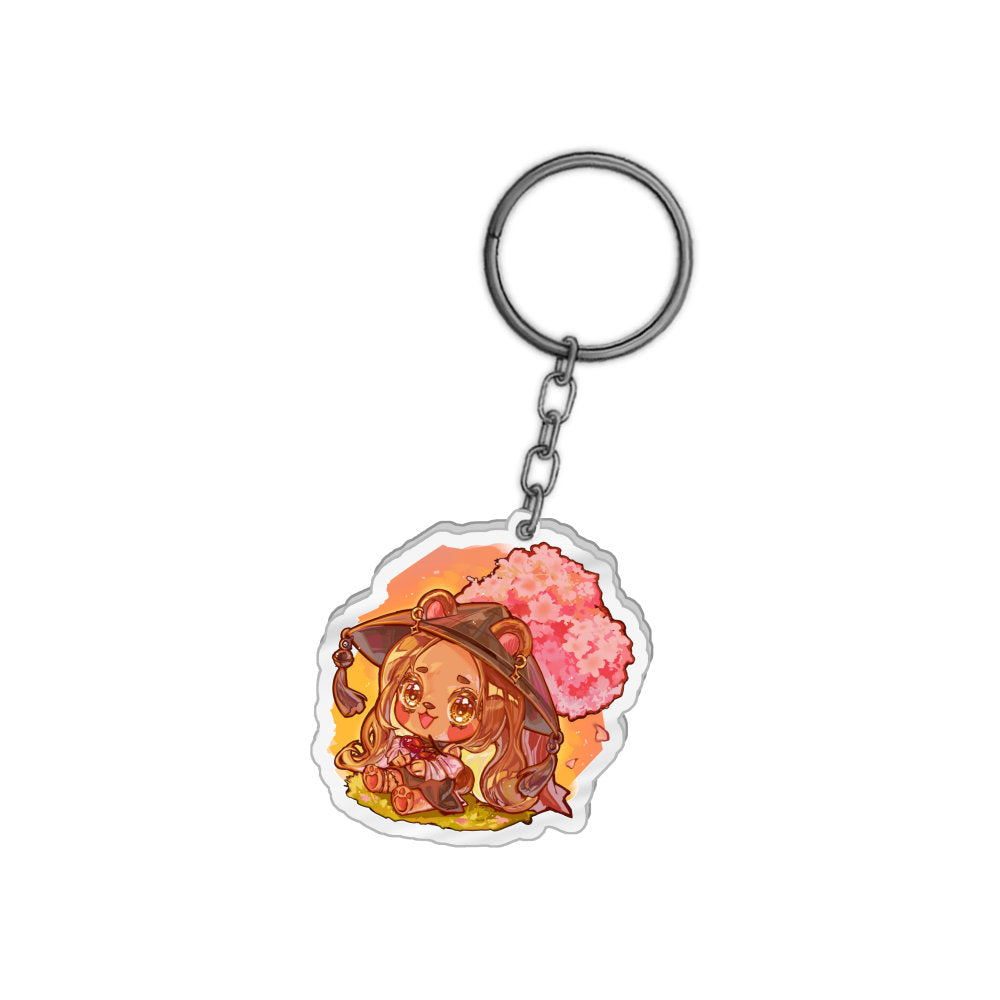 May Sakura Sunset Keychain