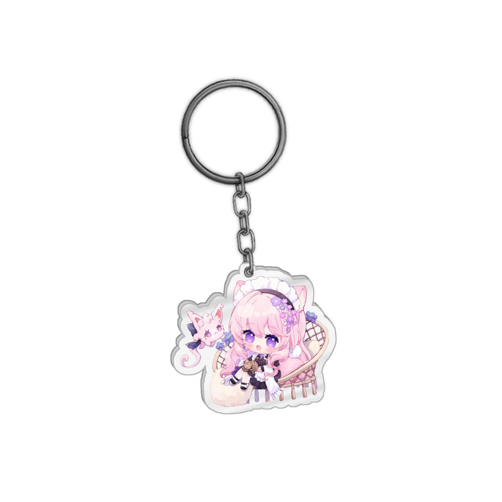 MayuLarkspur Break Time Keychain