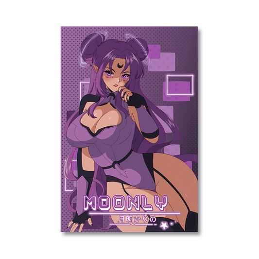 Moonly_VT Moon Hex Poster