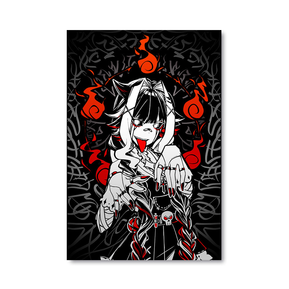 WraithWisteria Ghost Flames Poster