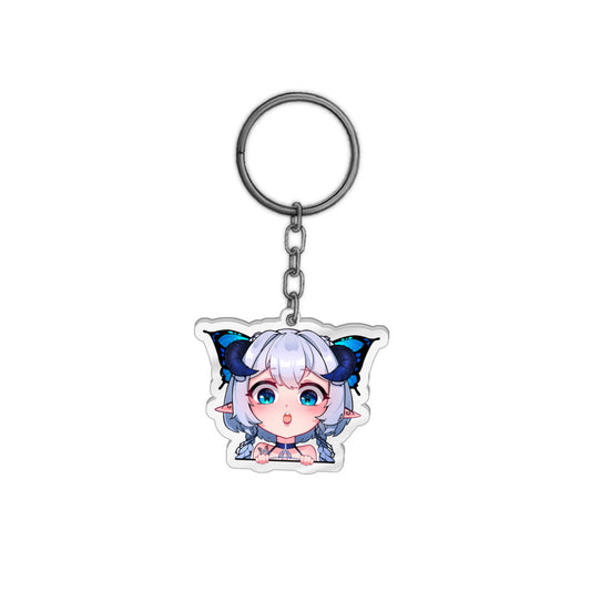 Meemeesh Blue Surprise Keychain