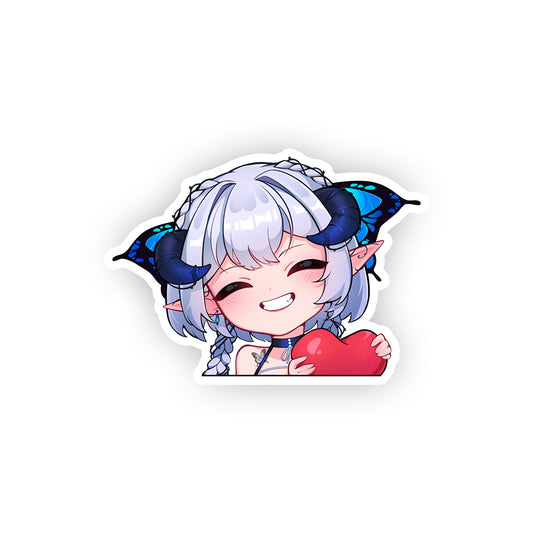 Meemeesh Blue Peeker Sticker