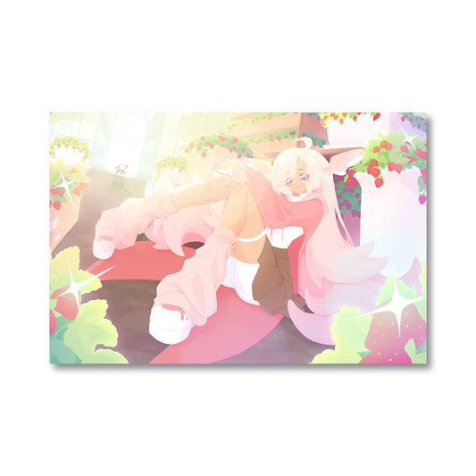 MenguStrawbs "Strawberry Garden" Poster