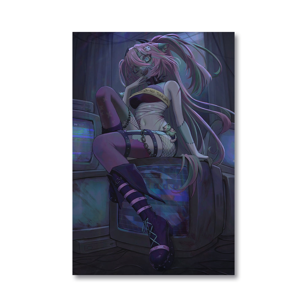 meowza "Haunted" Poster