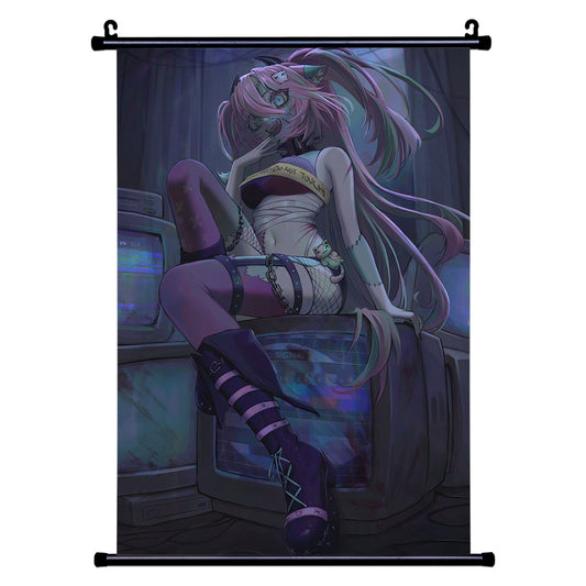 meowza "Haunted" Wall Scroll