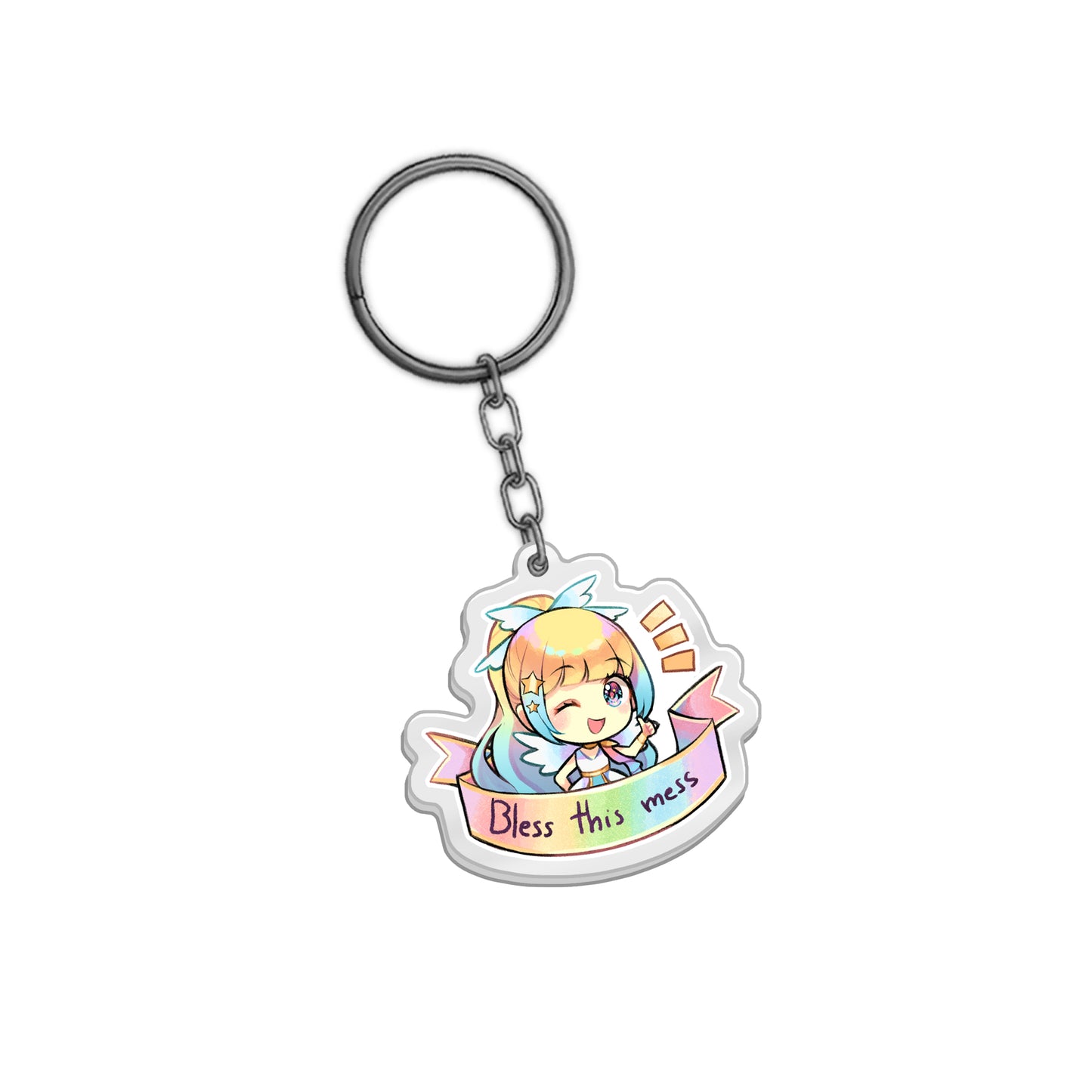 MiaMikhail Bless This Mess Keychain
