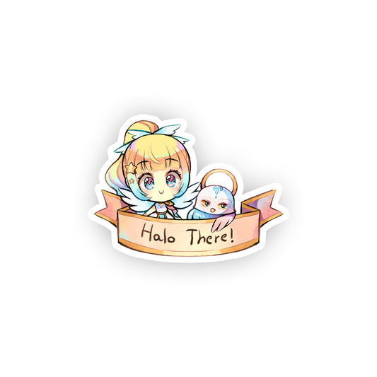 MiaMikhail Halo There Sticker