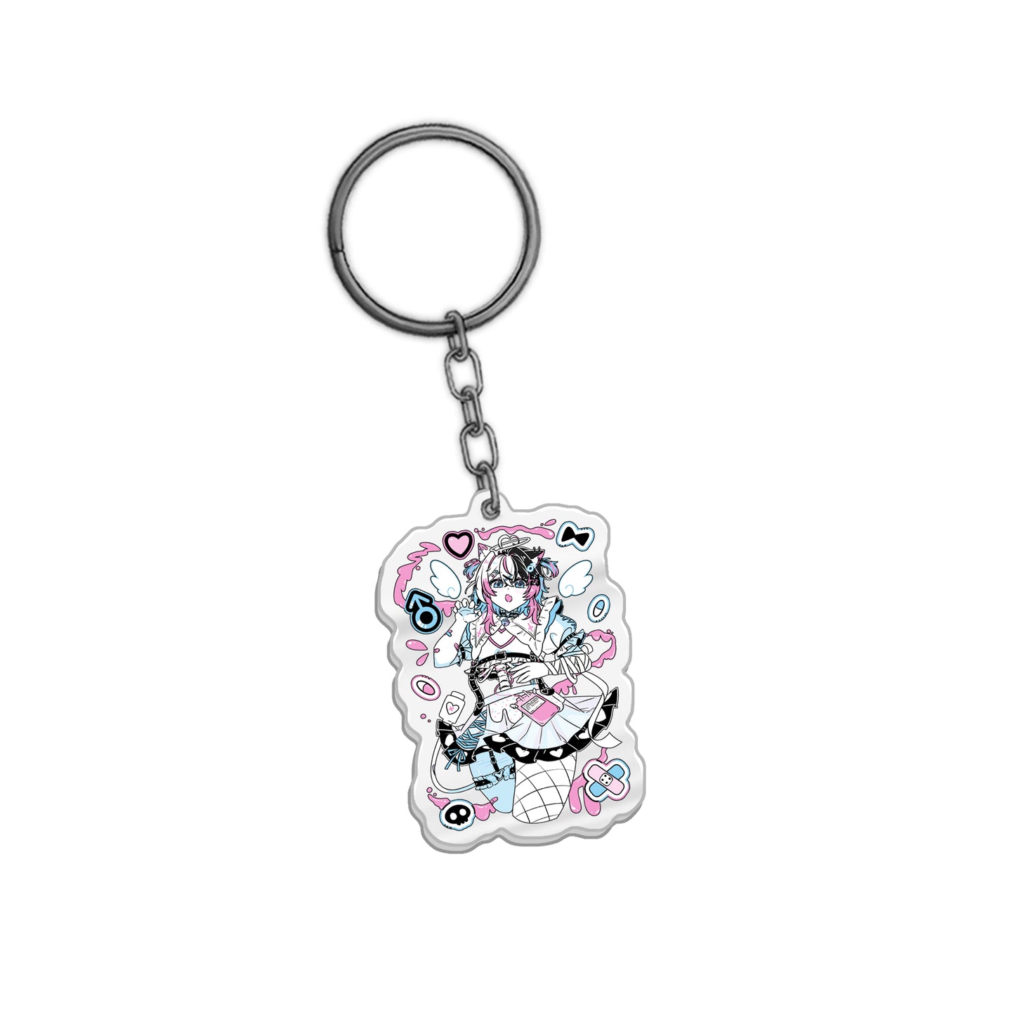 Milkyray Internet Angel Keychain