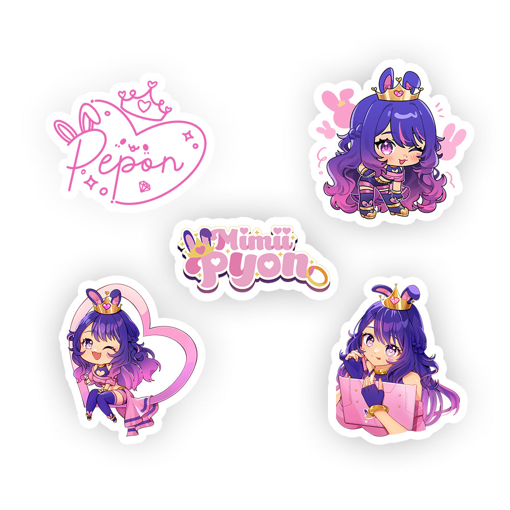 Mimiipyon 'Royal Bunny Pop!' Sticker Pack