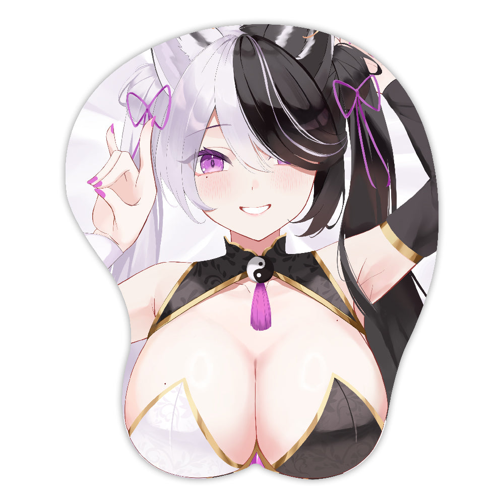 MomoChanVt Ying and Yang 3D Mousepad