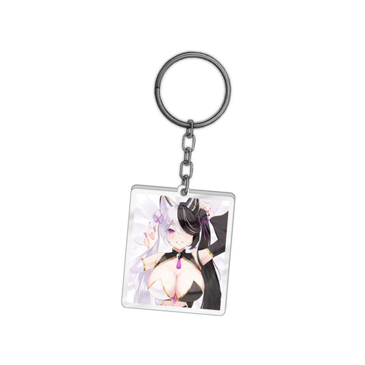 MomoChanVt Playful Fox Keychain
