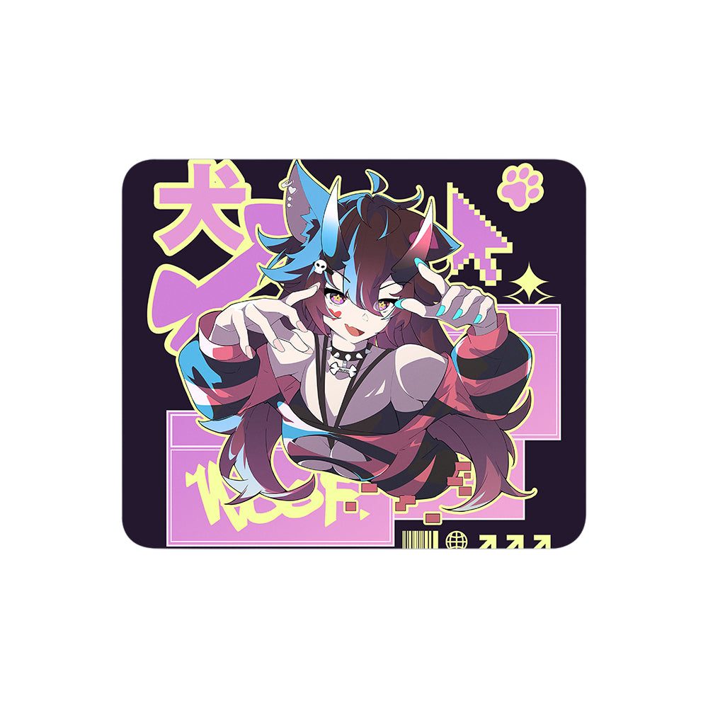 awoodles "Cyberpup Pop-Up" Mousepad