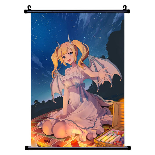Myra Locke Candle Lit Picnic Wall Scroll