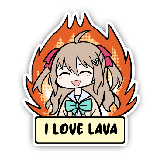 Neuro I Love Lava Sticker