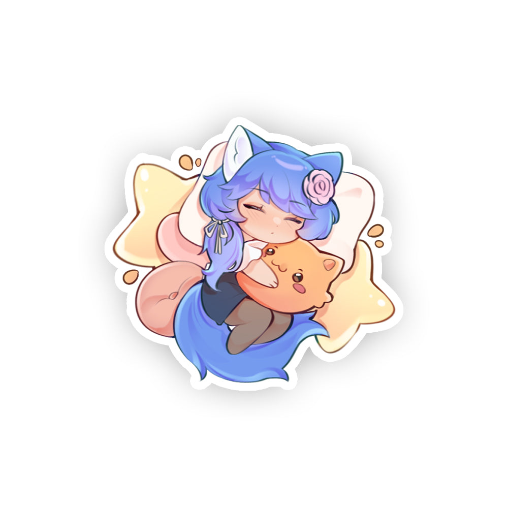 Natsuko Cuddle Pile Sticker