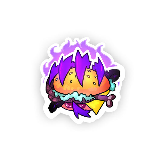 Nellohead 'Fiery Burger' Sticker