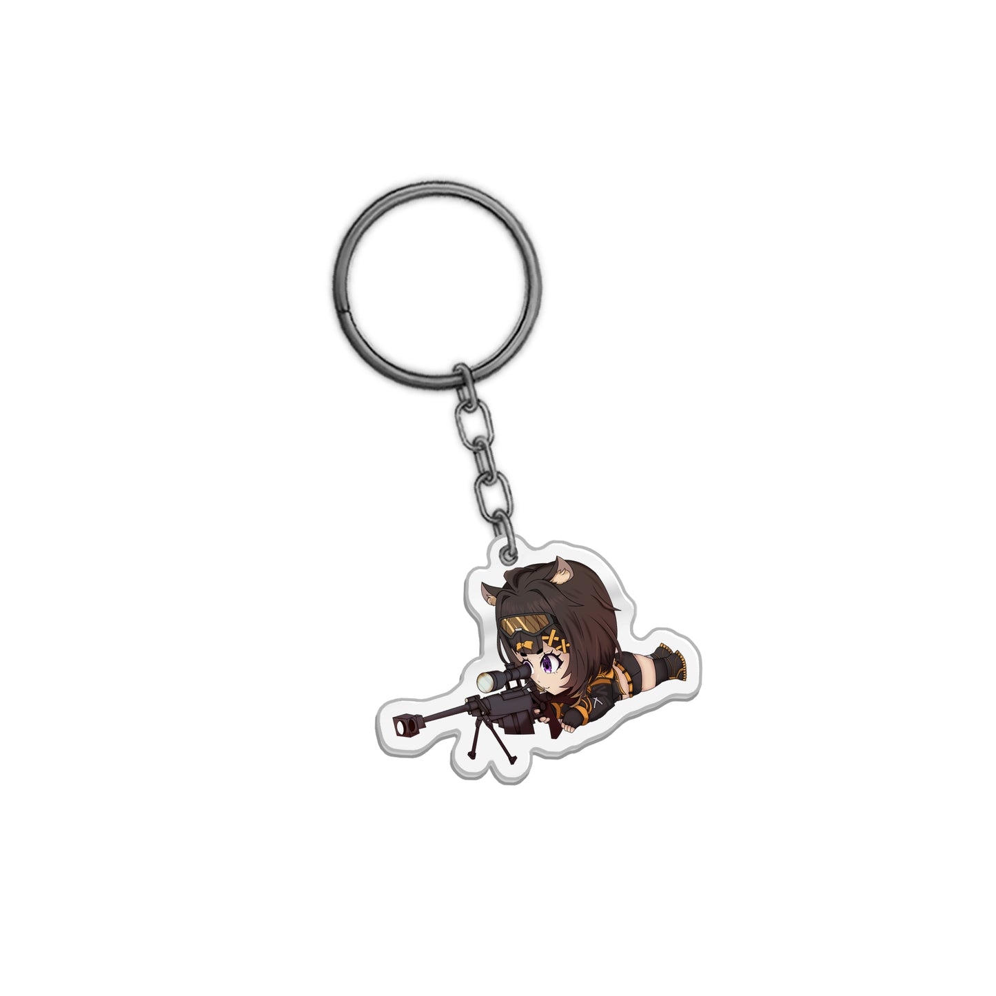 Nemusagi "Taking Aim" Acrylic Keychain