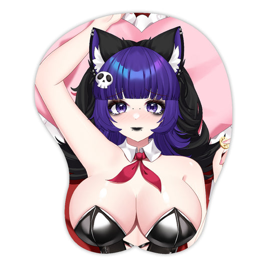 NicoENVT Goth Kitten 3D Mousepad